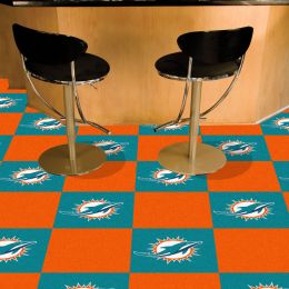 Dolphins Team Carpet Tiles - 45 sq ft