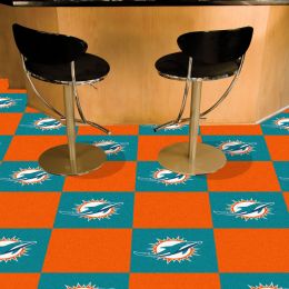 Dolphins Team Carpet Tiles - 45 sq ft