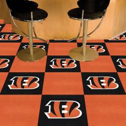 Bengals Team Carpet Tiles - 45 sq ft