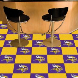 Vikings Team Carpet Tiles - 45 sq ft