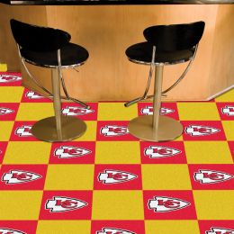Chiefs Team Carpet Tiles - 45 sq ft