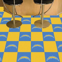 Chargers Team Carpet Tiles - 45 sq ft