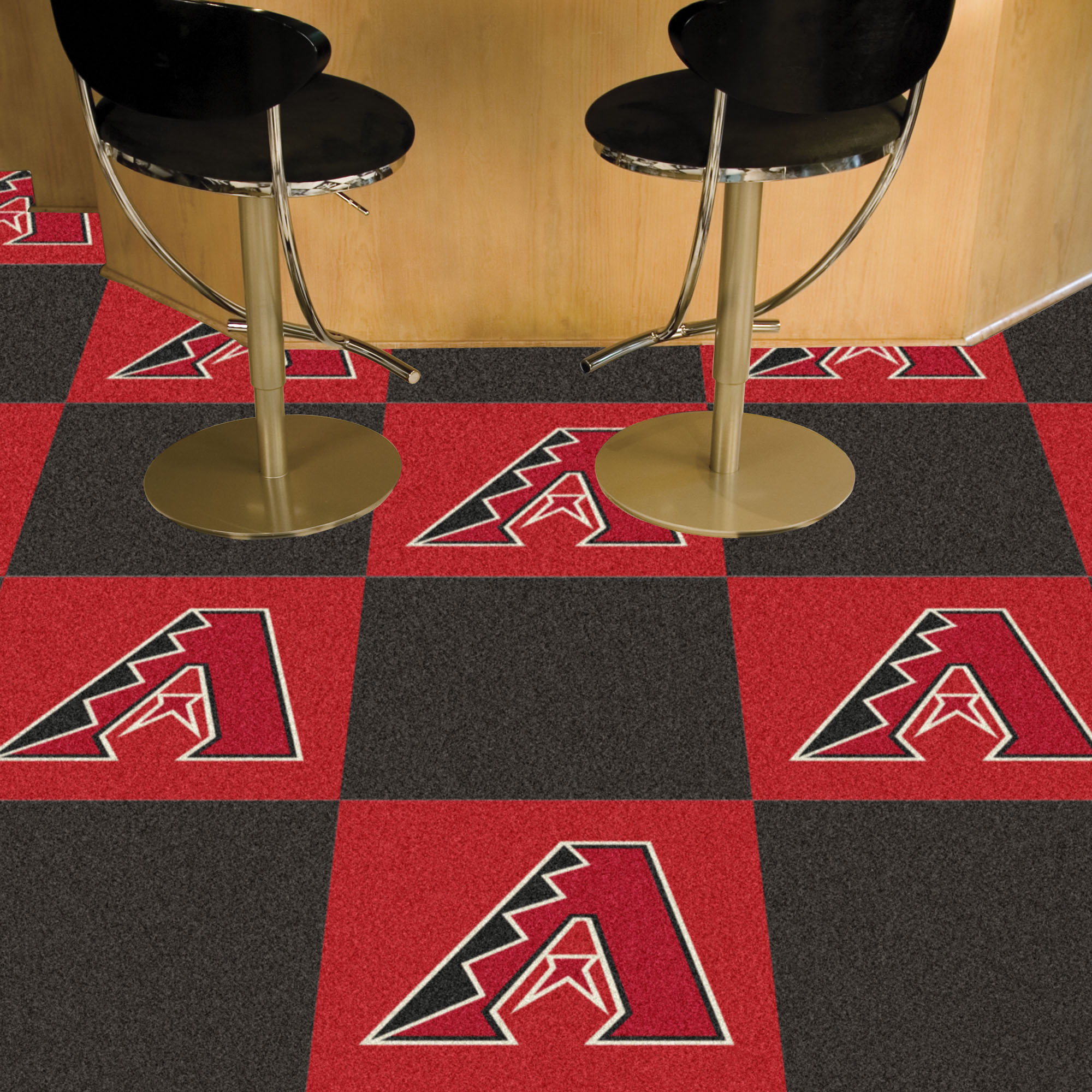 Arizona Diamondbacks Team Carpet Tiles - 45 sq ft