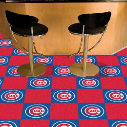 Chicago Cubs Team Carpet Tiles - 45 sq ft