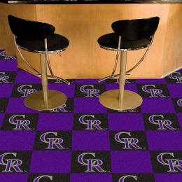 Colorado Rockies Team Carpet Tiles - 45 sq ft