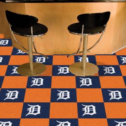Detroit Tigers Team Carpet Tiles - 45 sq ft