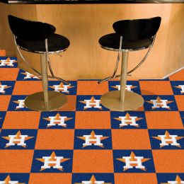 Houston Astros Team Carpet Tiles - 45 sq ft