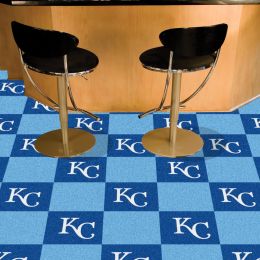 Kansas City Royals Team Carpet Tiles - 45 sq ft