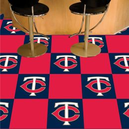 Minnesota Twins Team Carpet Tiles - 45 sq ft