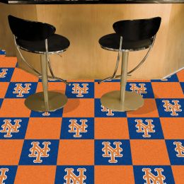 New York Mets Team Carpet Tiles - 45 sq ft