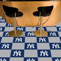 New York Yankees Team Carpet Tiles - 45 sq ft
