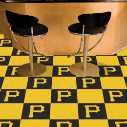 Pittsburgh Pirates Team Carpet Tiles - 45 sq ft