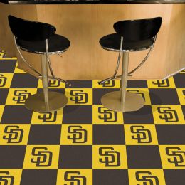 San Diego Padres Team Carpet Tiles - 45 sq ft