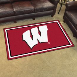 University of Wisconsin Badgers Area Rug - 4' x 6' Nylon