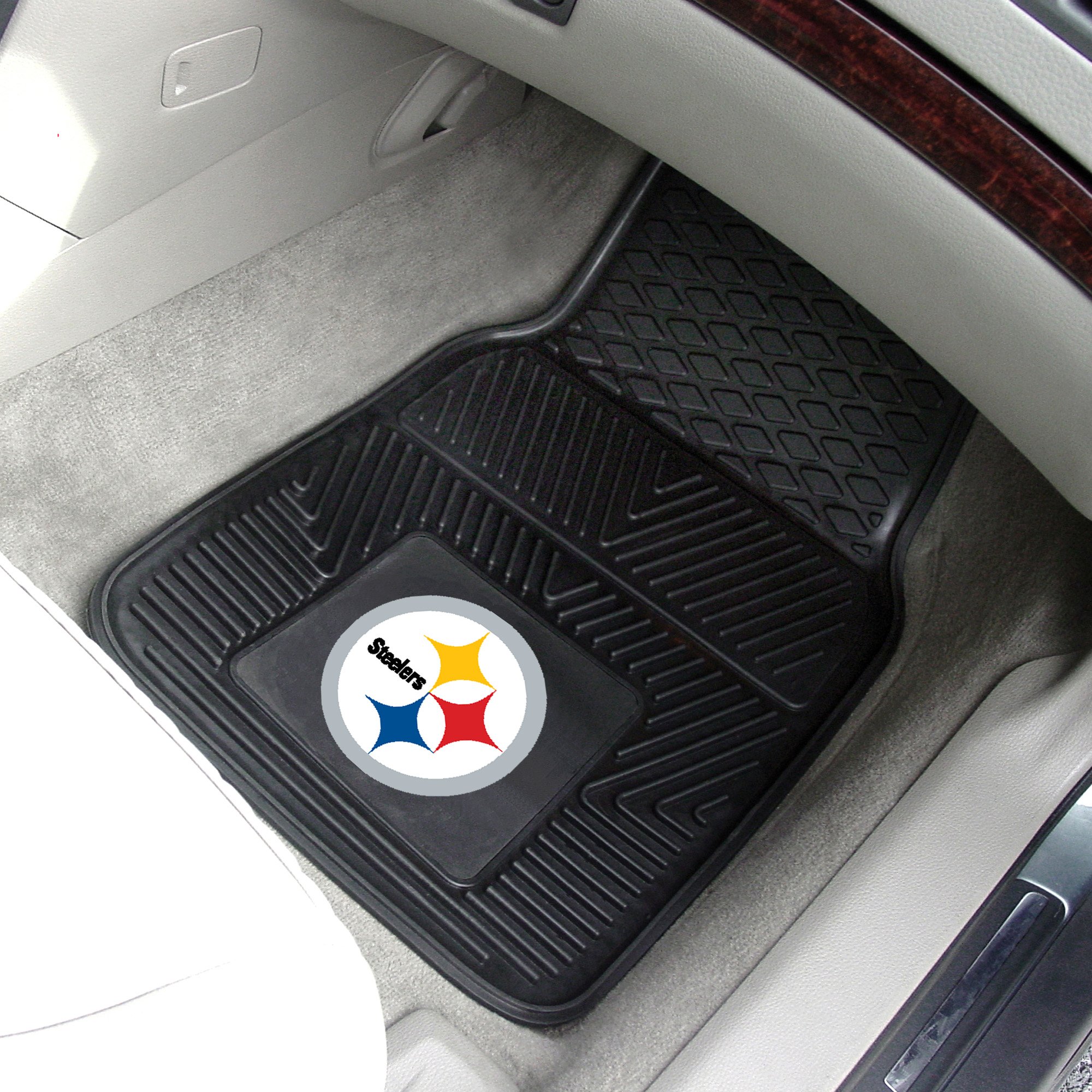Pittsburgh Steelers 2pc Vinyl Car Floor Mats 18 x 27