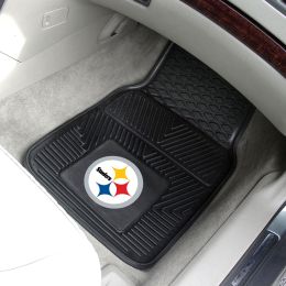 Pittsburgh Steelers 2pc Vinyl Car Floor Mats - 18 x 27