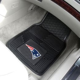 New England Patriots 2pc Vinyl Car Floor Mats - 18 x 27