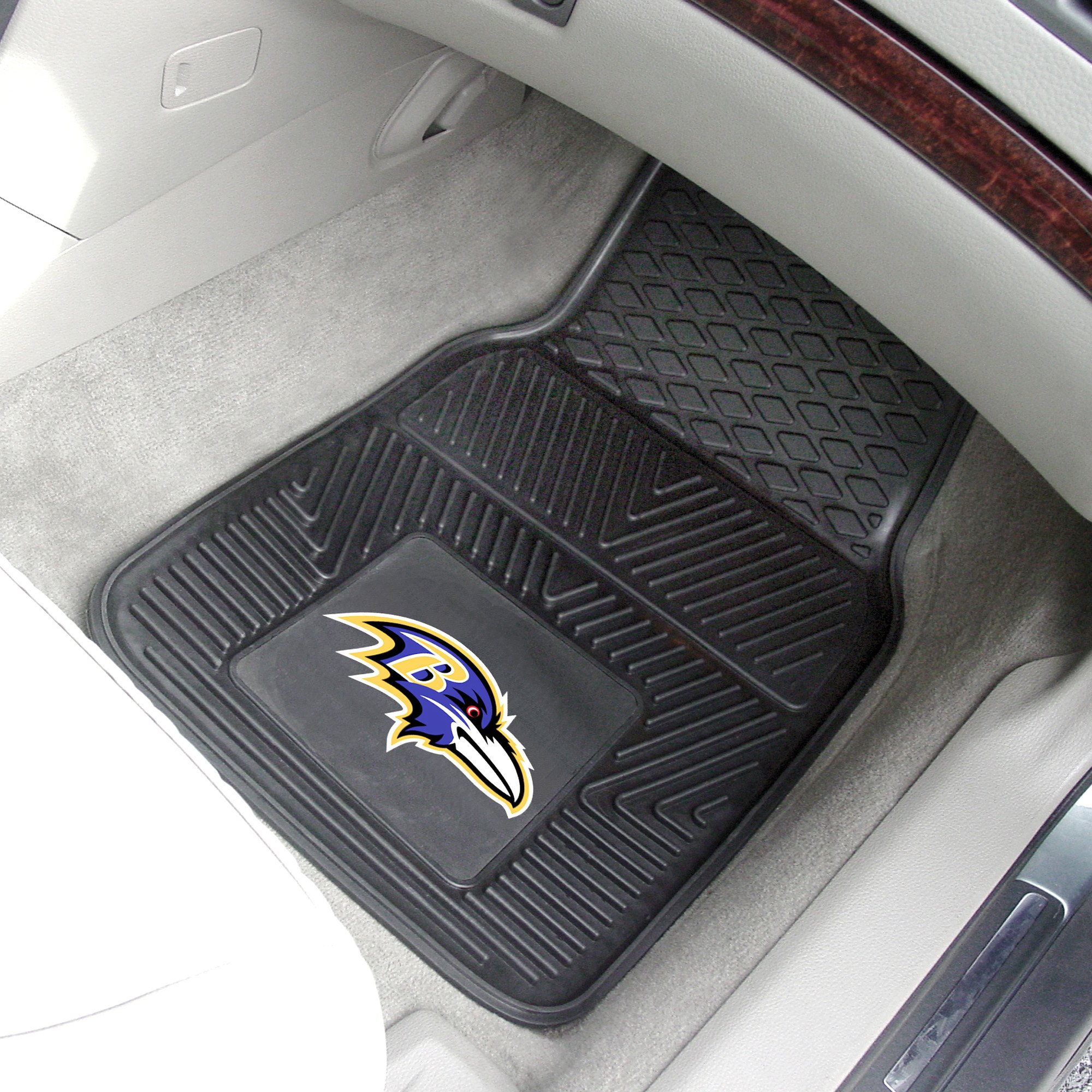 Baltimore Ravens 2pc Vinyl Car Floor Mats - 18 x 27