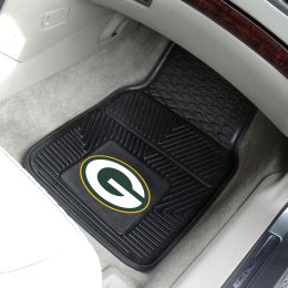 Green Bay Packers 2pc Vinyl Car Floor Mats - 18 x 27