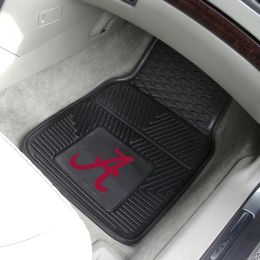 UA Crimson Tide 2pc Vinyl Car Floor Mats - 18 x 27