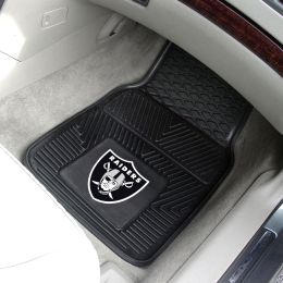 Oakland Raiders 2pc Vinyl Car Floor Mats - 18 x 27