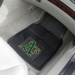 Oakland Athletics 2pc Vinyl Floor Mats - 18 x 27