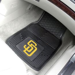 San Diego Padres 2pc Vinyl Floor Mats - 18 x 27