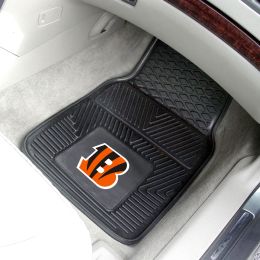 Cincinnati Bengals 2pc Vinyl Car Floor Mats - 18 x 27