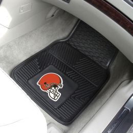 Cleveland Browns 2pc Vinyl Car Floor Mats - 18 x 27