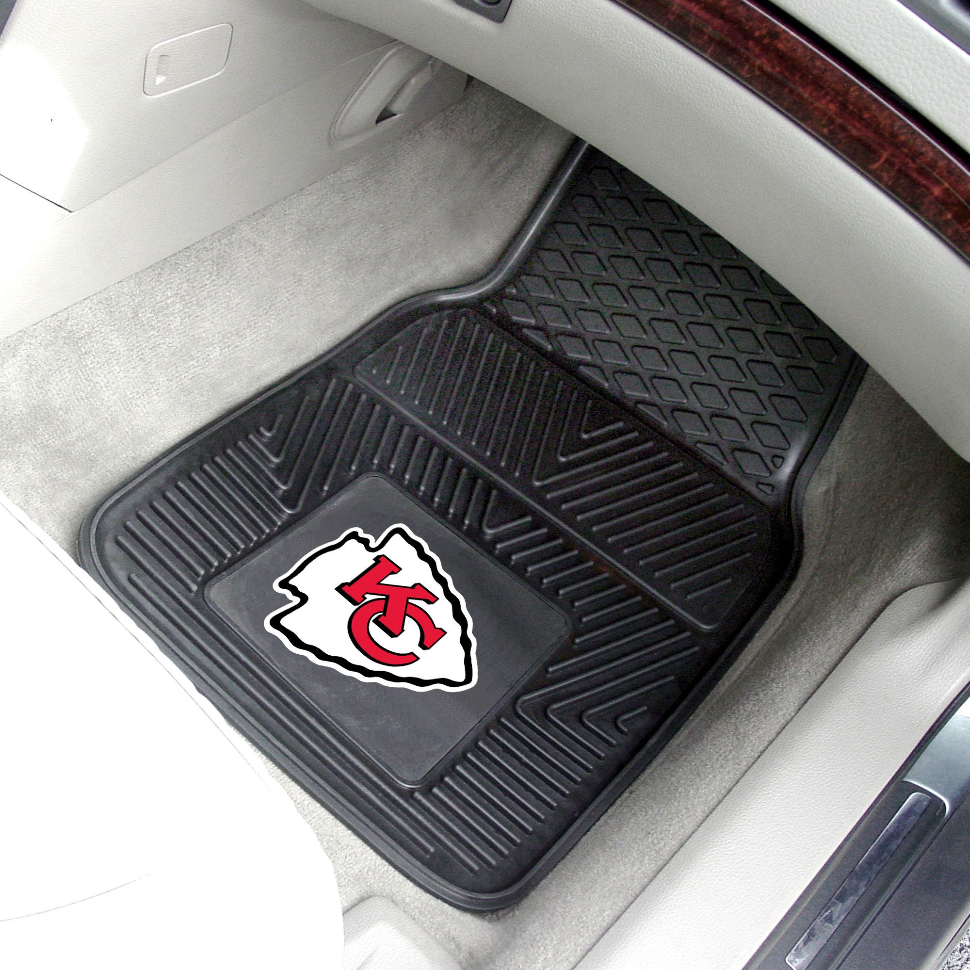 Kansas City Chiefs 2pc Vinyl Car Floor Mats - 18 x 27