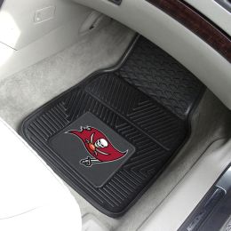 Tampa Bay Buccaneers 2pc Vinyl Car Floor Mats - 18 x 27