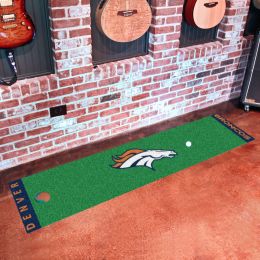 Broncos Putting Green Mat â€“ 18 x 72