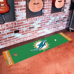 Dolphins Putting Green Mat â€“ 18 x 72