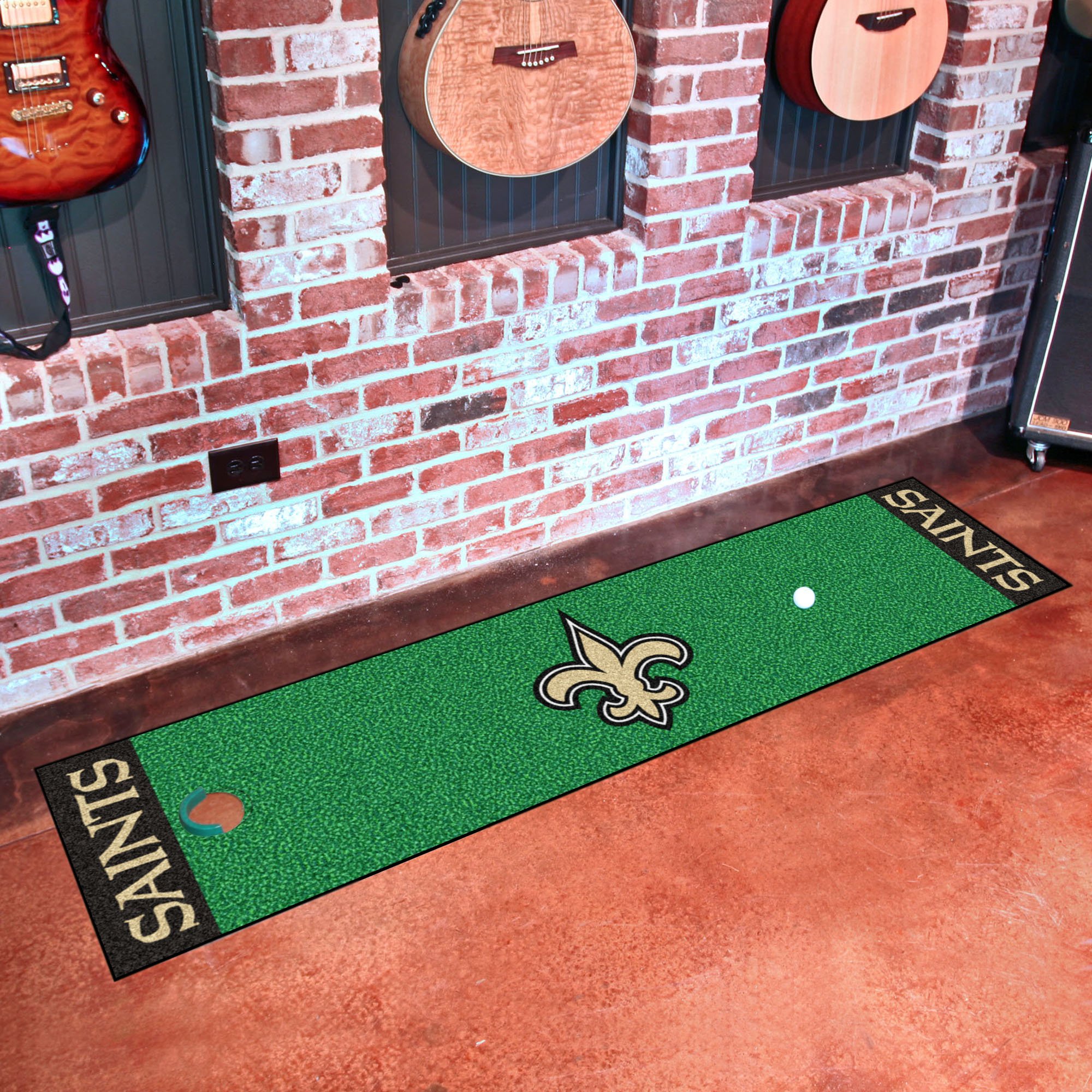 Saints Putting Green Mat â€“ 18 x 72