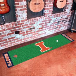 University of Illinois Licensed  Putting Green Mat