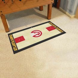 Atlanta Hawks Basketball Large Court Runner Mat - 30 x 72