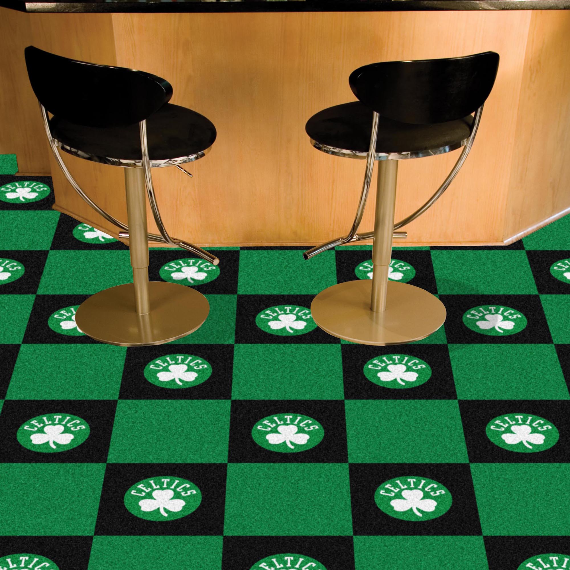 Celtics Team Carpet Tiles - 45 sq ft