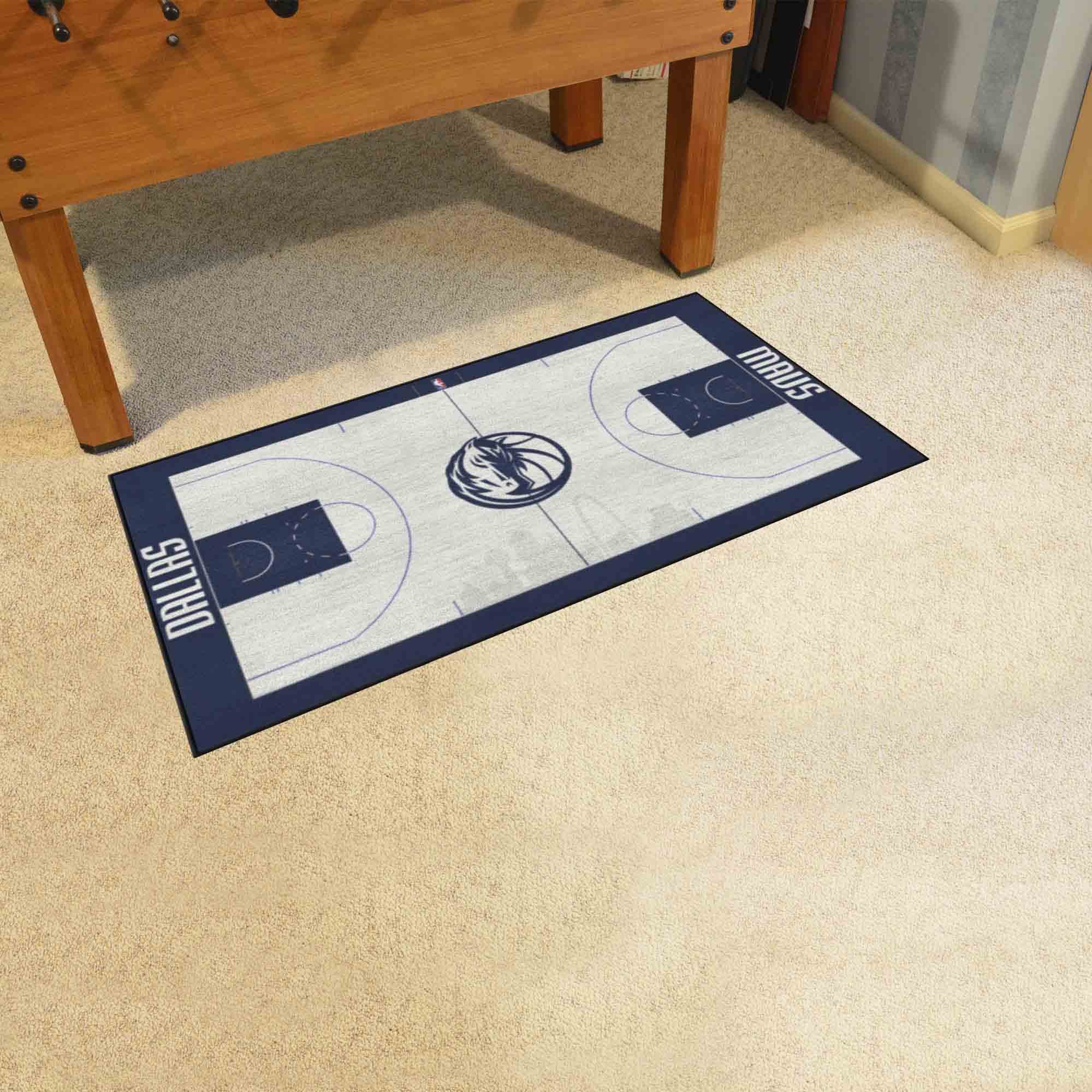 Dallas Mavericks Basketball Large Court Runner Mat - 30 x 72