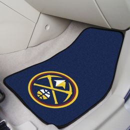 Denver Nuggets 2pc Carpet Floor Mat Set - Logo