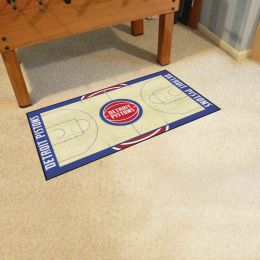 Detroit Pistons Basketball Large Court Runner Mat - 30 x 72