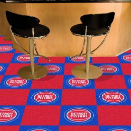 Pistons Team Carpet Tiles - 45 sq ft