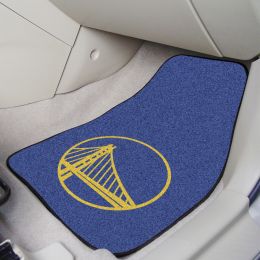 Golden State Warriors 2pc Carpet Floor Mat Set - Logo