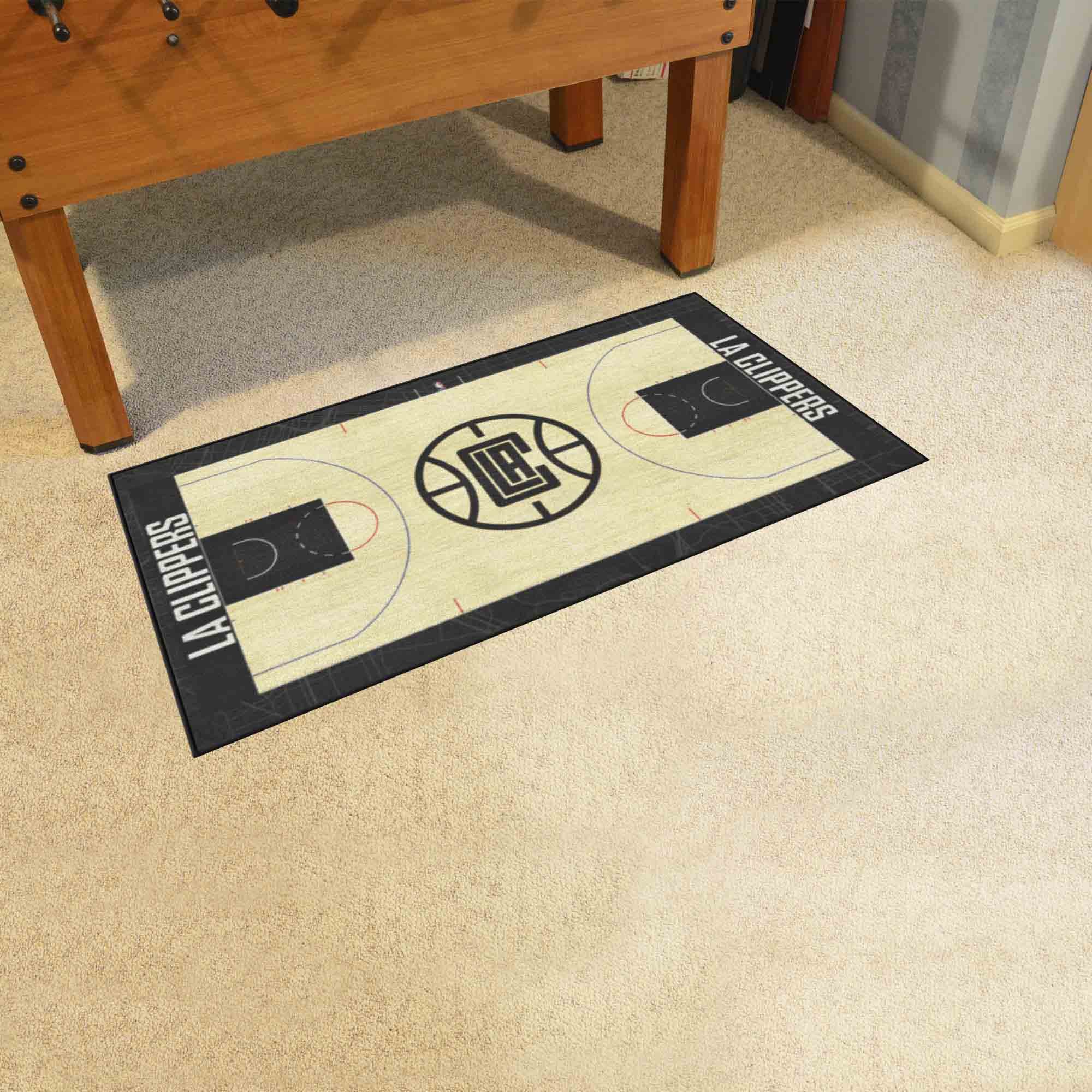 Los Angeles Clippers Basketball Large Court Runner Mat - 30 x 72