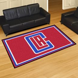 Los Angeles Clippers Area Rug â€“ Nylon 5â€™ x 8â€™