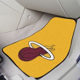 Miami Heat 2pc Carpet Floor Mat Set - Gold