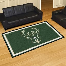 Milwaukee Bucks Area Rug â€“ Nylon 5â€™ x 8â€™