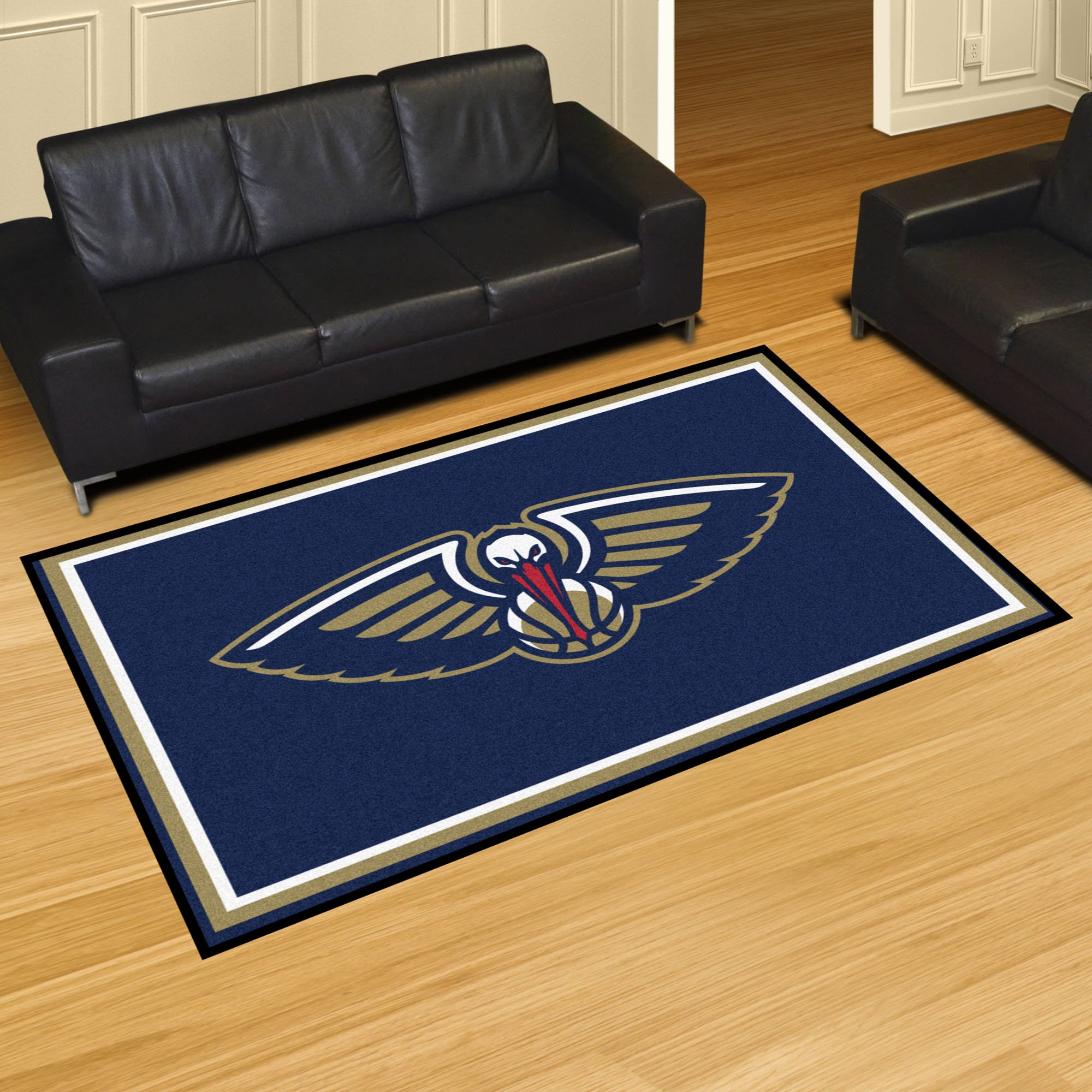 New Orleans Pelicans Area Rug â€“ Nylon 5â€™ x 8â€™