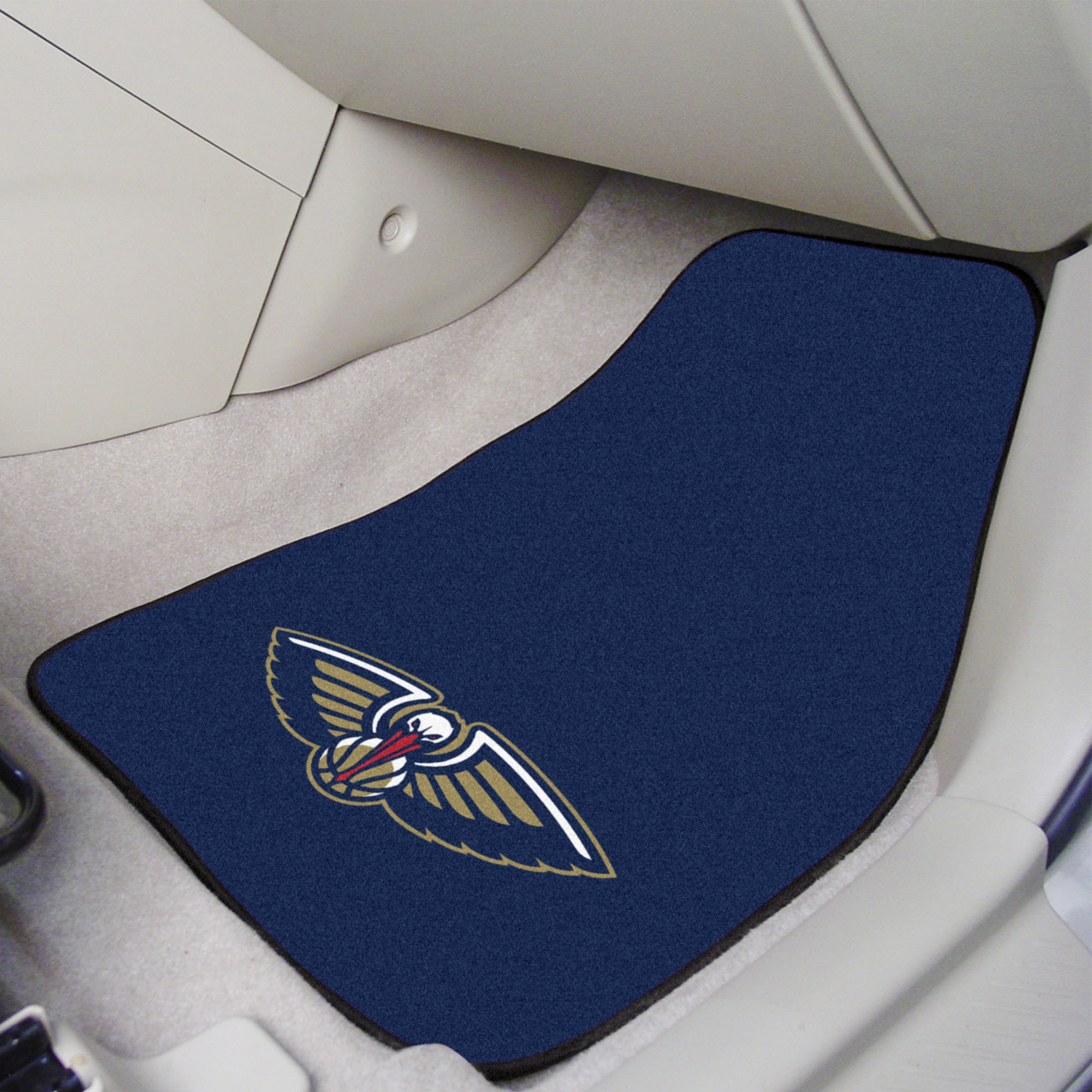 New Orleans Pelicans 2pc Carpet Floor Mat Set - Logo