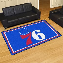 Philadelphia 76ers Area Rug â€“ Nylon 5â€™ x 8â€™