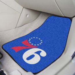 Philadelphia 76ers 2pc Carpet Floor Mat Set - Logo